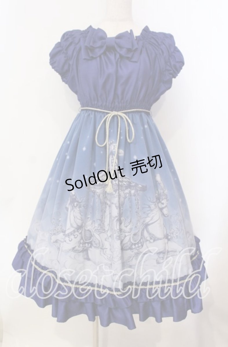 画像1: Enchantlic Enchantilly / Phantom Night Babydoll 夜空のワンピース  ネイビー O-25-12-06-002-LO-OP-IG-OS (1)