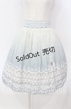 画像1: abilletage / グラデーションレーススカート  ブルー系 O-25-12-06-014-GO-SK-IG-OS