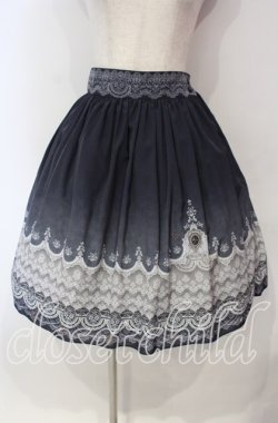 画像1: abilletage / グラデーションレーススカート  ブラック系 O-25-12-06-015-GO-SK-IG-OS