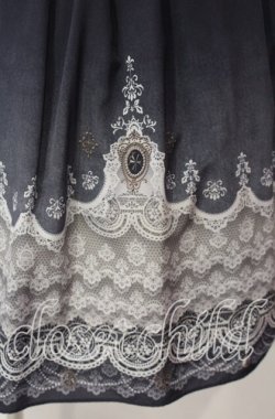 画像2: abilletage / グラデーションレーススカート  ブラック系 O-25-12-06-015-GO-SK-IG-OS