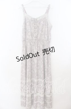 画像1: axes femme / 小花柄キャミワンピース  ラベンダー O-25-12-07-001-AX-OP-IG-OS