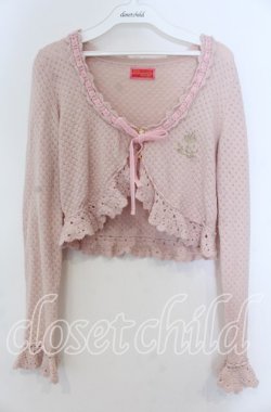 画像1: BABY,THE STARS SHINE BRIGHT / 透かしあみボレロ（2012）  ピンク O-25-12-07-052-BA-TO-IG-OS