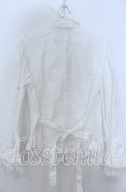 画像2: Innocent World / 大きなリボンのスタンドカラーブラウス  シロ O-25-12-07-053-IW-BL-OW-OS