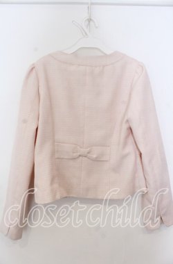 画像2: axes femme / パイピングツイードジャケット  ピンク O-25-12-07-005-AX-JA-IG-OS