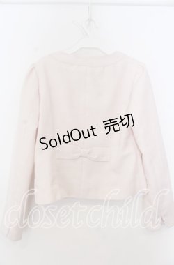 画像2: axes femme / パイピングツイードジャケット  ピンク O-25-12-07-005-AX-JA-IG-OS