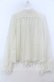 画像2: an another angelus / レース切り替えシフォンボウタイブラウス  アイボリー O-25-12-07-054-CA-BL-IG-OS (2)