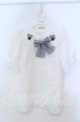 Amavel / Bears Patisserieくまみみブラウス F シロ O-25-12-07-057-CA-BL-OW-OS