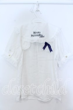 画像2: Amavel / Bears Patisserieくまみみブラウス F シロ O-25-12-07-057-CA-BL-OW-OS