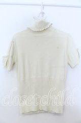 Emily Temple cute / リボン付きタートルニット  アイボリー O-25-12-07-059-ET-TO-OW-OS