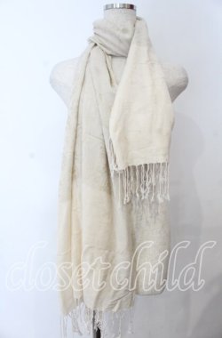 画像1: axes femme / ジャガードマフラー 200*70cm アイボリー O-25-12-07-060-AX-ZA-IG-OS