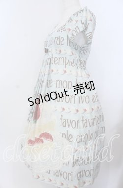 画像2: Emily Temple cute / ロゴ＆ショートケーキワンピース  サックス O-25-12-07-062-ET-OP-IG-OS