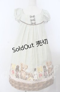 Emily Temple cute / チョコ＆ぬいぐるみワンピース  サックス O-25-12-07-063-ET-OP-IG-OS