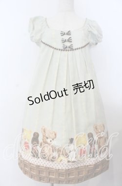 画像1: Emily Temple cute / チョコ＆ぬいぐるみワンピース  サックス O-25-12-07-063-ET-OP-IG-OS