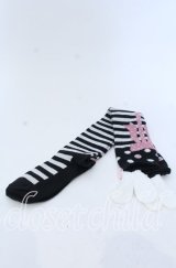 Angelic Pretty / Fancy Paper Dollsオーバーニー  クロ O-25-12-07-068-AP-ZA-OW-OS