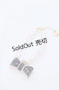 Angelic Pretty / ドリームリボンブレスレット  クロ×ピンク O-25-12-07-071-AP-AC-OW-OS
