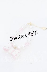 Angelic Pretty / ドリームリボンブレスレット  シロ×ピンク O-25-12-07-072-AP-AC-OW-OS