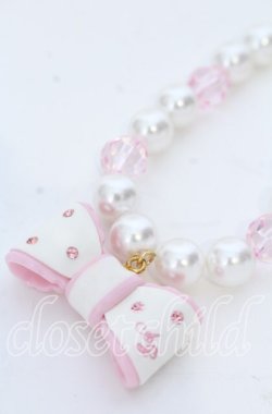 画像2: Angelic Pretty / ドリームリボンブレスレット  シロ×ピンク O-25-12-07-072-AP-AC-OW-OS
