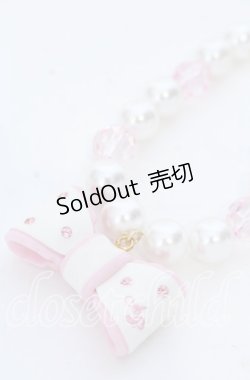 画像2: Angelic Pretty / ドリームリボンブレスレット  シロ×ピンク O-25-12-07-072-AP-AC-OW-OS
