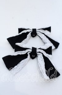 Eri Aino's collaboration / AE*2Pリボンクリップ  クロ O-25-12-07-080-LO-AC-OW-OS