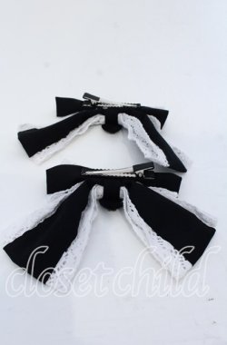 画像2: Eri Aino's collaboration / AE*2Pリボンクリップ  クロ O-25-12-07-080-LO-AC-OW-OS