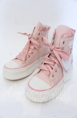 画像1: axes femme kawaii / ベア刺繍スニーカー Ｍ ピンク O-25-12-07-082-AX-SH-IG-OS