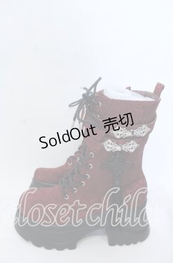 画像2: axes femme POETIQUE / チャイナ釦タンクソールブーツ Ｌ ワイン O-25-12-07-085-AX-SH-IG-OS