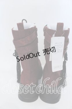 画像6: axes femme POETIQUE / チャイナ釦タンクソールブーツ Ｌ ワイン O-25-12-07-085-AX-SH-IG-OS