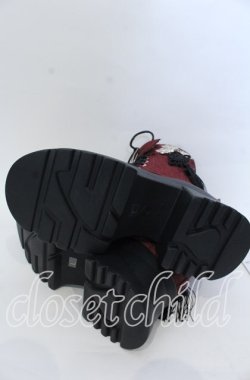 画像7: axes femme POETIQUE / チャイナ釦タンクソールブーツ Ｌ ワイン O-25-12-07-085-AX-SH-IG-OS