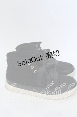 画像4: axes femme / 折り返しレーススニーカー Ｌ クロ O-25-12-07-086-AX-SH-IG-OS