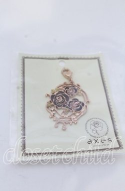 画像1: axes femme / ステンドグラスローズチャーム  - O-25-12-07-088-AX-AC-IG-OS