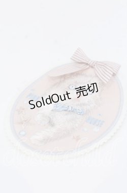 画像1: PINK HOUSE / さざ波とねこ刺繍ワッペン  ピンク O-25-12-07-092-LO-ZA-OW-ZT012-F002