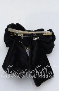 画像2: Hoshibako Works / ラッピングリボン　ブローチ/クリップ  クロ O-25-12-07-096-LO-AC-OW-OS