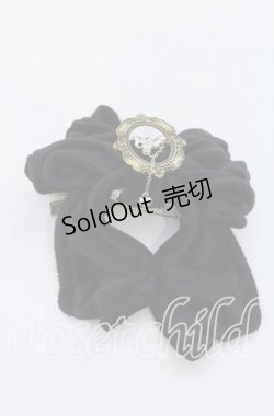 画像1: Hoshibako Works / ラッピングリボン　ブローチ/クリップ  クロ O-25-12-07-097-LO-AC-OW-OS