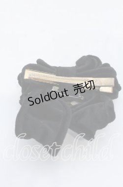 画像2: Hoshibako Works / ラッピングリボン　ブローチ/クリップ  クロ O-25-12-07-097-LO-AC-OW-OS