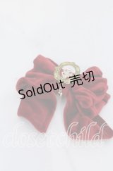 Hoshibako Works / ラッピングリボン　ブローチ/クリップ  ワイン O-25-12-07-098-LO-AC-OW-OS