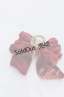 画像1: Hoshibako Works / ラッピングリボン　ブローチ/クリップ  ワイン O-25-12-07-098-LO-AC-OW-OS