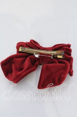 画像2: Hoshibako Works / ラッピングリボン　ブローチ/クリップ  ワイン O-25-12-07-098-LO-AC-OW-OS