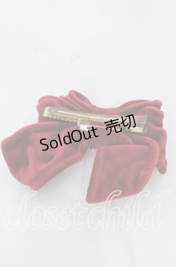 画像2: Hoshibako Works / ラッピングリボン　ブローチ/クリップ  ワイン O-25-12-07-098-LO-AC-OW-OS