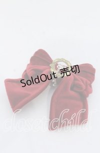 Hoshibako Works / ラッピングリボン　ブローチ/クリップ  ワイン O-25-12-07-099-LO-AC-OW-OS