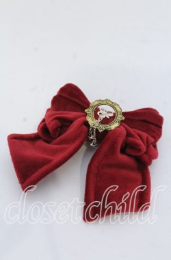 画像1: Hoshibako Works / ラッピングリボン　ブローチ/クリップ  ワイン O-25-12-07-099-LO-AC-OW-OS