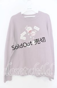 PINK HOUSE / ローズジャムびんモチーフトレーナー  ラベンダー O-25-12-07-011-LO-TO-IG-OS