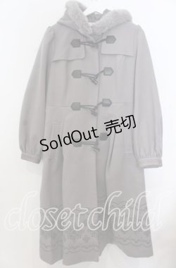 画像1: axes femme / パネル刺繍ダッフルコート Ｌ グレー O-25-12-07-018-AX-CO-IG-OS