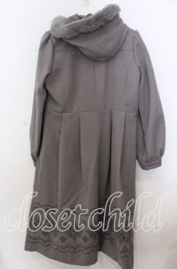 画像2: axes femme / パネル刺繍ダッフルコート Ｌ グレー O-25-12-07-018-AX-CO-IG-OS