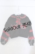 axes femme kawaii / フリルキルティングブルゾン Ｍ クロ×アカ　 O-25-12-07-019-AX-JA-IG-OS