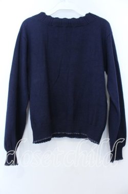 画像2: axes femme / スノーノルディックニット  ネイビー O-25-12-07-002-AX-TO-IG-OS