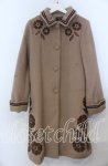 画像1: axes femme Nostalgic / 刺繍コート M キャメル O-25-12-07-020-LO-CO-IG-ZTC025 (1)