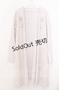 axes femme / 花透かしトッパーカーディガン Ｍ ピンク O-25-12-07-021-AX-TO-IG-OS