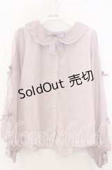 axes femme kawaii / ドットチュールブラウス Ｍ ピンク O-25-12-07-025-AX-BL-IG-OS