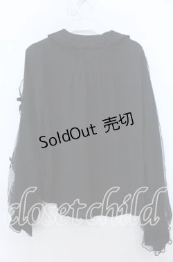 画像2: axes femme kawaii / ドットチュールブラウス Ｍ くろ O-25-12-07-026-AX-BL-IG-OS