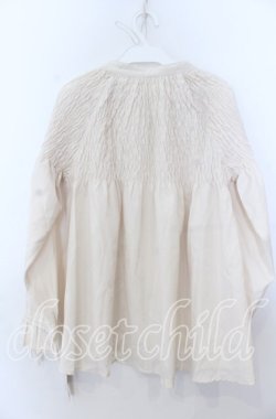 画像2: axes femme / シャーリングAラインブラウス Ｍ アイボリー O-25-12-07-027-AX-BL-IG-OS